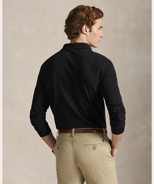 POLO RALPH LAUREN（ポロ ラルフ ローレン）の「カスタム スリム フィット メッシュ ポロシャツ（ポロシャツ・メンズ・ブラック系1・XL/XS/XXL/L/M/S）」の4枚目の写真
