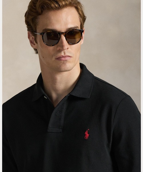 POLO RALPH LAUREN（ポロ ラルフ ローレン）の「カスタム スリム フィット メッシュ ポロシャツ（ポロシャツ・メンズ・ブラック系1・XL/XS/XXL/L/M/S）」の5枚目の写真