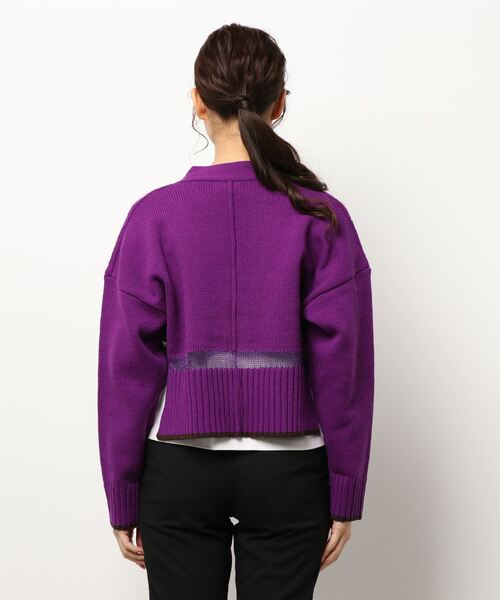 Three Four Time（ｽﾘｰﾌｫｰﾀｲﾑ）の「ウールケーブルショートカーディガン（カーディガン/ボレロ・レディース・イエロー/グリーン/パープル/ブラック・FREE）」の5枚目の写真