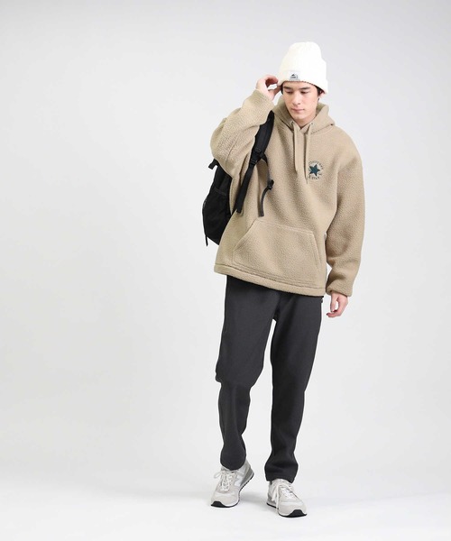 CONVERSE(コンバース)の「【CONVERSE】シープボアパーカー(パーカー・メンズ・ブラック/ベージュ/オフホワイト・M/L/XL)」の10枚目の写真