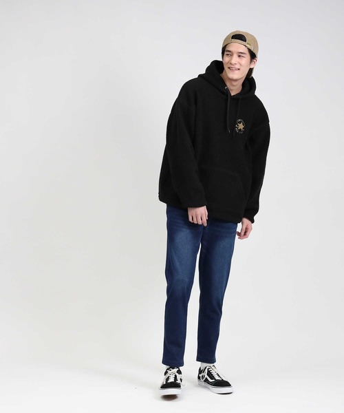 CONVERSE(コンバース)の「【CONVERSE】シープボアパーカー(パーカー・メンズ・ブラック/ベージュ/オフホワイト・M/L/XL)」の9枚目の写真