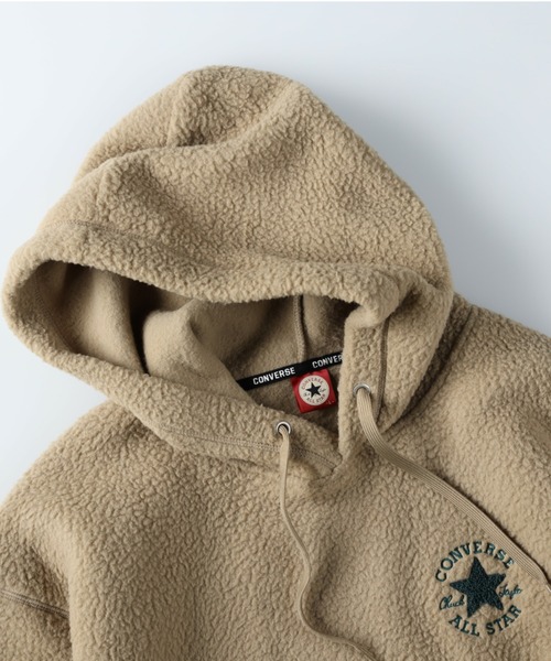 CONVERSE(コンバース)の「【CONVERSE】シープボアパーカー(パーカー・メンズ・ブラック/ベージュ/オフホワイト・M/L/XL)」の14枚目の写真