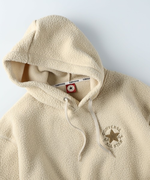 CONVERSE(コンバース)の「【CONVERSE】シープボアパーカー(パーカー・メンズ・ブラック/ベージュ/オフホワイト・M/L/XL)」の15枚目の写真