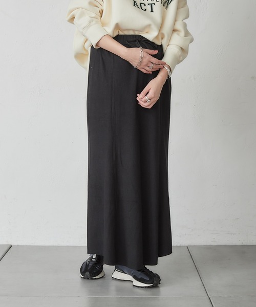 CIAOPANIC TYPY（チャオパニックティピー）の「ニットソーリブマーメイドスカート（スカート・レディース・ベージュ/ブルー/ブラック/オフホワイト・ONE SIZE）」の11枚目の写真