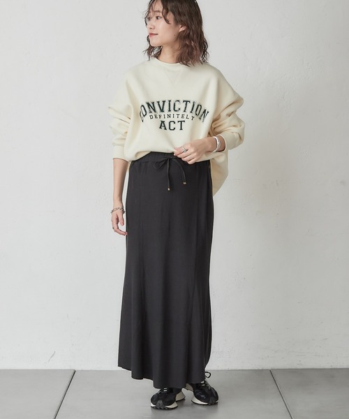 CIAOPANIC TYPY（チャオパニックティピー）の「ニットソーリブマーメイドスカート（スカート・レディース・ベージュ/ブルー/ブラック/オフホワイト・ONE SIZE）」の16枚目の写真