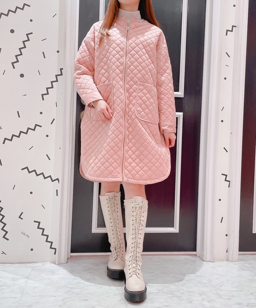 lilLilly（リルリリー）の「2WAYキルティングコート（その他アウター・レディース・ホワイト/ブラック/ピンク・FREE）」の10枚目の写真