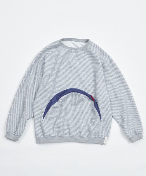 And A(アンドエー)の「AlexanderLeeChang アレキサンダーリーチャン / BIG TWILL CREW ビッグツイル クルーネックスウェット トレーナー / AC012201(スウェット・メンズ・グリーン/グレー/チャコール・2/3)」の8枚目の写真