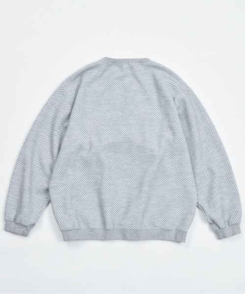 And A(アンドエー)の「AlexanderLeeChang アレキサンダーリーチャン / BIG TWILL CREW ビッグツイル クルーネックスウェット トレーナー / AC012201(スウェット・メンズ・グリーン/グレー/チャコール・2/3)」の9枚目の写真