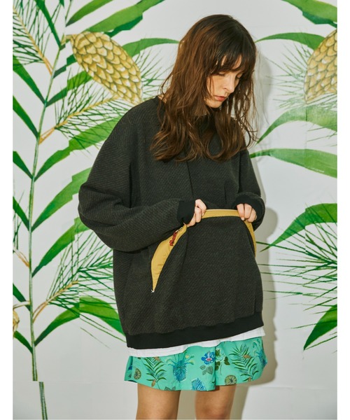 And A(アンドエー)の「AlexanderLeeChang アレキサンダーリーチャン / BIG TWILL CREW ビッグツイル クルーネックスウェット トレーナー / AC012201(スウェット・メンズ・グリーン/グレー/チャコール・2/3)」の7枚目の写真