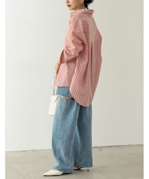 ランダムストライプシャツ