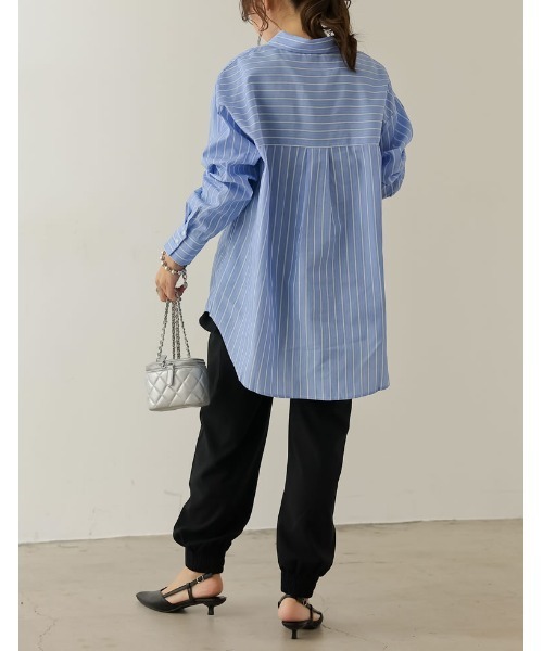 ランダムストライプシャツ