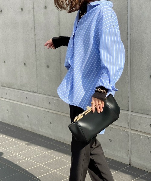 ランダムストライプシャツ