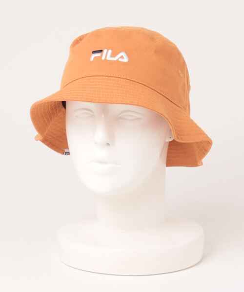FILA（フィラ）の「FILA OC.TWILL BUCKET（ハット・メンズ・ホワイト/ブラック/ネイビー/マスタード/ダークパープル/ベージュ/ピンク/ブラウン/オレンジ・58cm）」の4枚目の写真