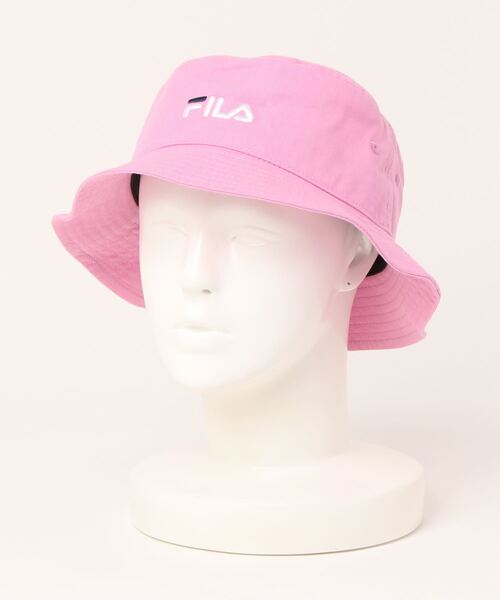 FILA（フィラ）の「FILA OC.TWILL BUCKET（ハット・メンズ・ホワイト/ブラック/ネイビー/マスタード/ダークパープル/ベージュ/ピンク/ブラウン/オレンジ・58cm）」の8枚目の写真