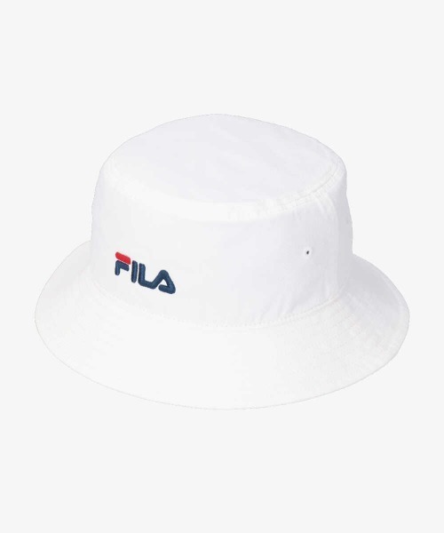 FILA（フィラ）の「FILA OC.TWILL BUCKET（ハット・メンズ・ホワイト/ブラック/ネイビー/マスタード/ダークパープル/ベージュ/ピンク/ブラウン/オレンジ・58cm）」の2枚目の写真
