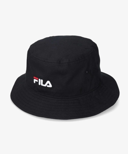 FILA（フィラ）の「FILA OC.TWILL BUCKET（ハット・メンズ・ホワイト/ブラック/ネイビー/マスタード/ダークパープル/ベージュ/ピンク/ブラウン/オレンジ・58cm）」の3枚目の写真