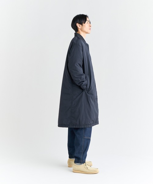 NANGA(ナンガ)の「RIB COLLAR SOFT DOWN COAT/リブカラー ソフトダウンコート(ダウンジャケット/コート・メンズ・ブラック/ベージュ/カーキ/ネイビー/グレー/セージグリーン/グリーン/イエロー・L/M/S/XL/2XL)」の12枚目の写真