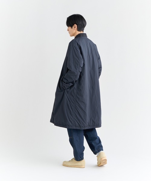 NANGA(ナンガ)の「RIB COLLAR SOFT DOWN COAT/リブカラー ソフトダウンコート(ダウンジャケット/コート・メンズ・ブラック/ベージュ/カーキ/ネイビー/グレー/セージグリーン/グリーン/イエロー・L/M/S/XL/2XL)」の13枚目の写真