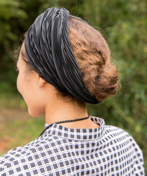 チャイハネ（チャイハネ）の「【チャイハネ】カミーロヘアバンド（ヘアバンド・レディース・ホワイト/ブラック/イエロー・FREE）」の5枚目の写真