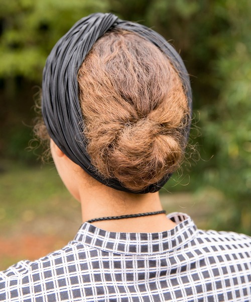 チャイハネ（チャイハネ）の「【チャイハネ】カミーロヘアバンド（ヘアバンド・レディース・ホワイト/ブラック/イエロー・FREE）」の6枚目の写真