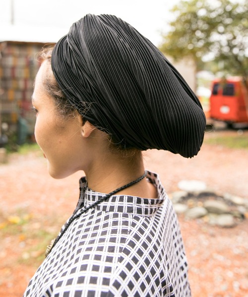 チャイハネ（チャイハネ）の「【チャイハネ】カミーロヘアバンド（ヘアバンド・レディース・ホワイト/ブラック/イエロー・FREE）」の9枚目の写真