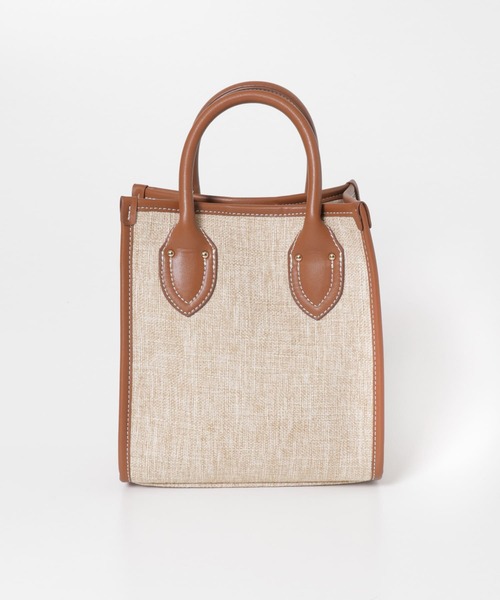 ITEMS URBANRESEARCH（アイテムズ アーバンリサーチ）の「2wayボックストート（トートバッグ・レディース・チャコールグレー/ブラウン/ベージュ・-）」の9枚目の写真