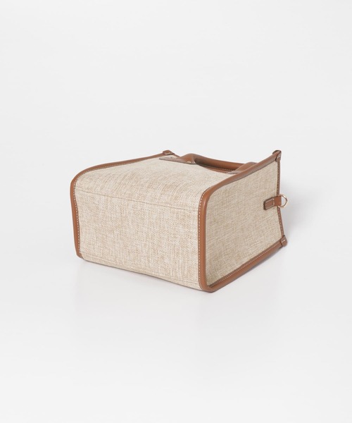 ITEMS URBANRESEARCH（アイテムズ アーバンリサーチ）の「2wayボックストート（トートバッグ・レディース・チャコールグレー/ブラウン/ベージュ・-）」の14枚目の写真