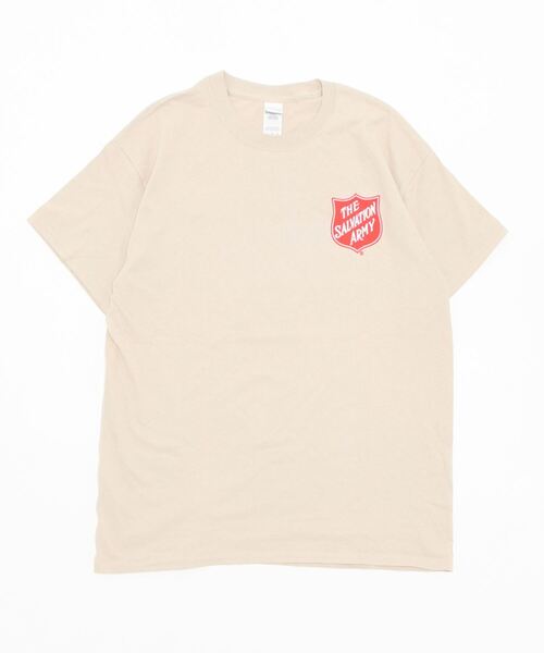 tone(トーン)の「【THE SALVATION ARMY/サルヴェ―ションアーミ】T-SHIRT WITH SHIELD FRONT&BACK(UN)(Tシャツ/カットソー・メンズ・ホワイト/ブラック/ネイビー/ベージュ・MEDIUM/X-LARGE/LARGE)」の3枚目の写真