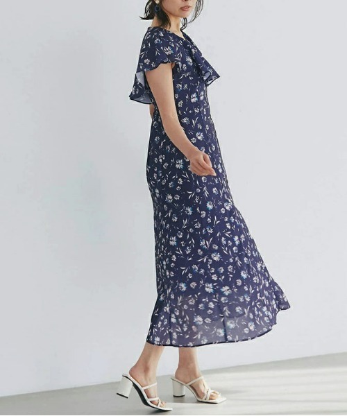&.NOSTALGIA 美香さんコラボ フリルタフタニットワンピース MIKA×&.NOSTALGIA Collaboration Collection