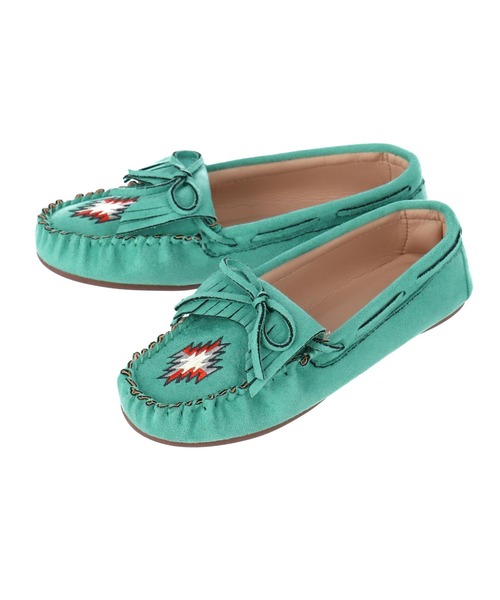 anap mimpi（アナップミンピ）の「オルテガ刺繍モカシンシューズ（モカシン/デッキシューズ・レディース・ダークグレー/ベージュ/ターコイズブルー/グレイッシュベージュ・S/L/LL/M）」の19枚目の写真