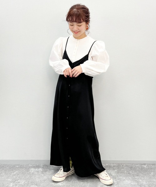 低身長向けアイテム Web限定 ボタンキャミワンピース ワンピース Studio Clip スタディオクリップ のファッション通販 Zozotown