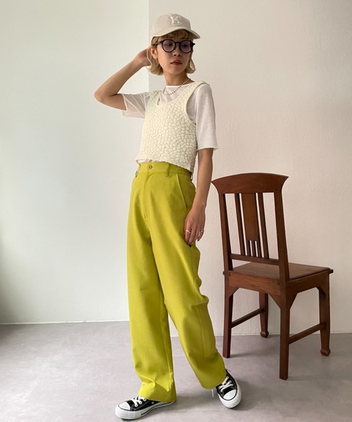 CIAOPANIC(チャオパニック)の「カラーベーカーパンツ(その他パンツ・レディース・ブラック/ピンク/イエロー/ブルー・SMALL/MEDIUM)」の16枚目の写真