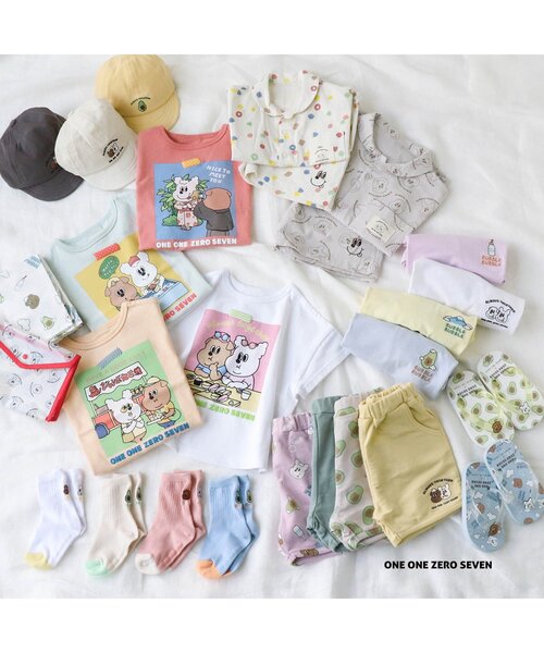 apres les cours（アプレレクール）の「1107 HELLO ONSEN Tシャツ（Tシャツ/カットソー・キッズ・サックスブルー/イエロー/パープル/オフホワイト・100/120/130/110/80/90）」の9枚目の写真