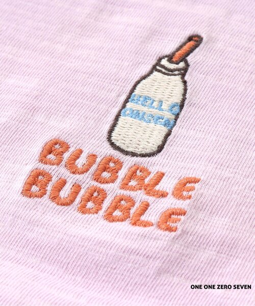 apres les cours（アプレレクール）の「1107 HELLO ONSEN Tシャツ（Tシャツ/カットソー・キッズ・サックスブルー/イエロー/パープル/オフホワイト・100/120/130/110/80/90）」の17枚目の写真