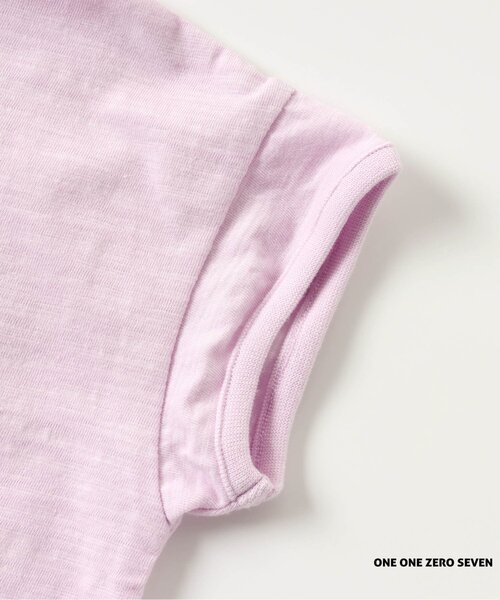 apres les cours（アプレレクール）の「1107 HELLO ONSEN Tシャツ（Tシャツ/カットソー・キッズ・サックスブルー/イエロー/パープル/オフホワイト・100/120/130/110/80/90）」の19枚目の写真