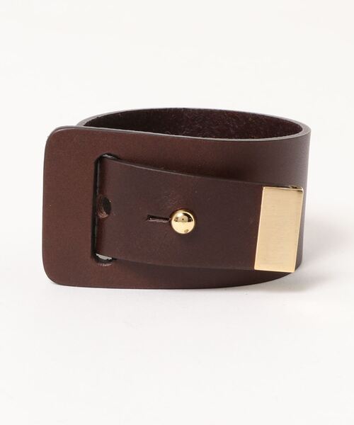 L.H.P(エルエイチピー)の「Raffins/ラフィンズ/ベルトバングル(バングル/リストバンド・レディース・ホワイト/ブラック/ブラウン/キャメル/ワイン・FREE)」の4枚目の写真