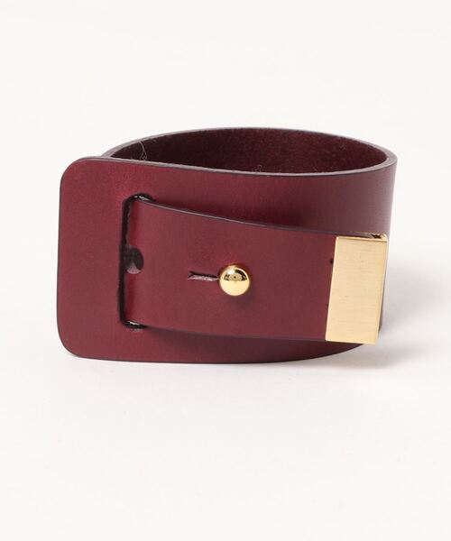 L.H.P(エルエイチピー)の「Raffins/ラフィンズ/ベルトバングル(バングル/リストバンド・レディース・ホワイト/ブラック/ブラウン/キャメル/ワイン・FREE)」の1枚目の写真