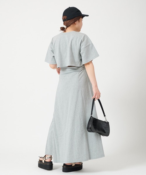 U by SPICK&SPAN（ユーバイスピックアンドスパン）の「2WAYカシュクールドレス◆（ワンピース・レディース・ブラック/ベージュ/グレー・FREE）」の8枚目の写真