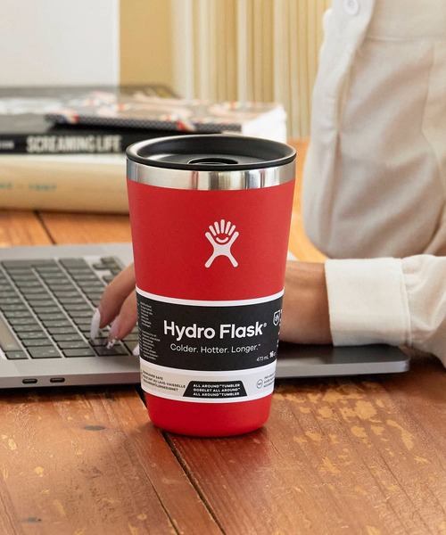 HYDRO FLASK（ハイドロフラスク）の「HydroFlask/ハイドロフラスク DRINKWARE 16oz ALL AROUND TUMBLER ブランドロゴ 二重壁真空断熱技術 タンブラー 保冷/保温 2026年春夏（グラス/マグカップ/タンブラー・メンズ・ホワイト/ブラック/ブルー/ライトブルー/ブルー系その他/マジェンタ/ブルー系/インディゴブルー/ブルー系その他2/ピンク/クリーム/オレンジ/モカ/パープル/ライトベージュ/グリーン/ピンク系/グレー/オートミール/レッド/ライトパープル・FREE）」の19枚目の写真