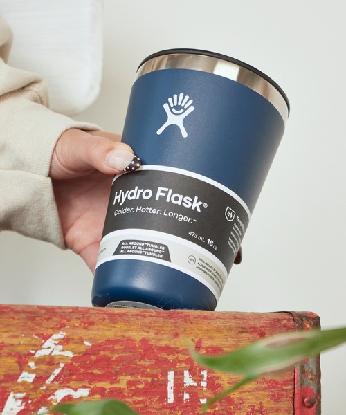 HYDRO FLASK（ハイドロフラスク）の「HydroFlask/ハイドロフラスク DRINKWARE 16oz ALL AROUND TUMBLER ブランドロゴ 二重壁真空断熱技術 タンブラー 保冷/保温 2026年春夏（グラス/マグカップ/タンブラー・メンズ・ホワイト/ブラック/ブルー/ライトブルー/ブルー系その他/マジェンタ/ブルー系/インディゴブルー/ブルー系その他2/ピンク/クリーム/オレンジ/モカ/パープル/ライトベージュ/グリーン/ピンク系/グレー/オートミール/レッド/ライトパープル・FREE）」の10枚目の写真