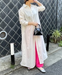CIAOPANIC | 2サイズ展開あり、ロングシャツワンピース(ワンピース)
