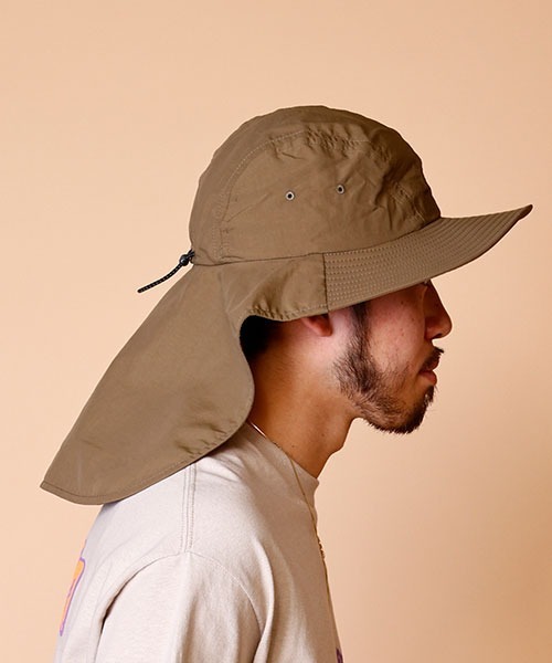 BURLAP OUTFITTER(バーラップアウトフィッター)の「SUN SHADE HAT / サンシェイド ハット(ハット・メンズ・オフホワイト/ブラック/ブラウン/オリーブドラブ・ONE SIZE)」の11枚目の写真