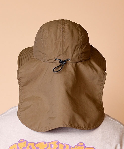 BURLAP OUTFITTER(バーラップアウトフィッター)の「SUN SHADE HAT / サンシェイド ハット(ハット・メンズ・オフホワイト/ブラック/ブラウン/オリーブドラブ・ONE SIZE)」の9枚目の写真