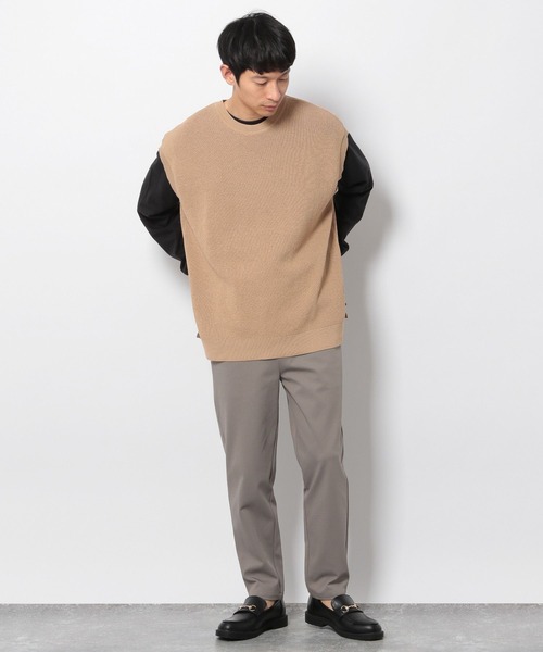 LAKOLE(ラコレ)の「ミニワッフルニットベスト / 265994(ベスト・メンズ・ベージュ/グリーン/ライトグレー・LARGE/MEDIUM)」の15枚目の写真