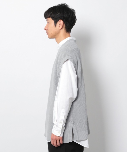 LAKOLE(ラコレ)の「ミニワッフルニットベスト / 265994(ベスト・メンズ・ベージュ/グリーン/ライトグレー・LARGE/MEDIUM)」の13枚目の写真