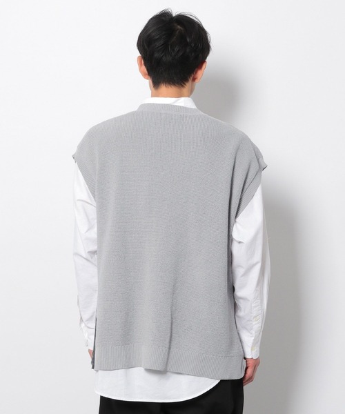 LAKOLE(ラコレ)の「ミニワッフルニットベスト / 265994(ベスト・メンズ・ベージュ/グリーン/ライトグレー・LARGE/MEDIUM)」の9枚目の写真