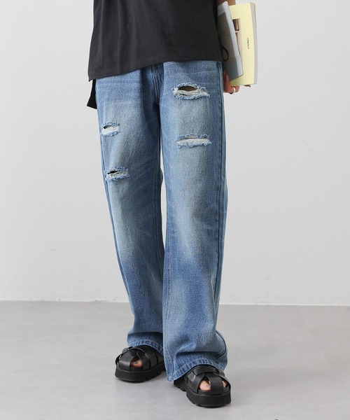 COLONY 2139（コロニートゥーワンスリーナイン）の「クラッシュデニム（デニムパンツ・レディース・ブラック/ブルー・FREE）」の15枚目の写真