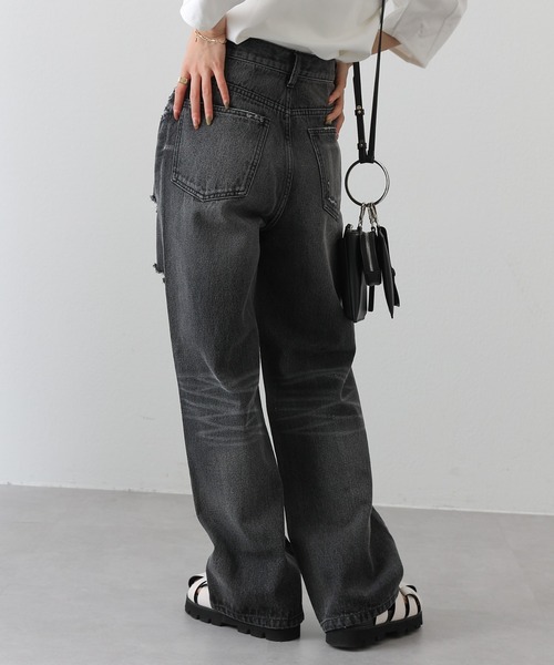 COLONY 2139（コロニートゥーワンスリーナイン）の「クラッシュデニム（デニムパンツ・レディース・ブラック/ブルー・FREE）」の9枚目の写真