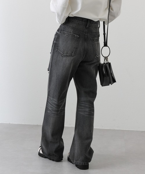 COLONY 2139（コロニートゥーワンスリーナイン）の「クラッシュデニム（デニムパンツ・レディース・ブラック/ブルー・FREE）」の6枚目の写真