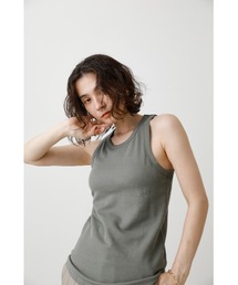 crie conforto | カップ付きアメスリタンク(タンクトップ)